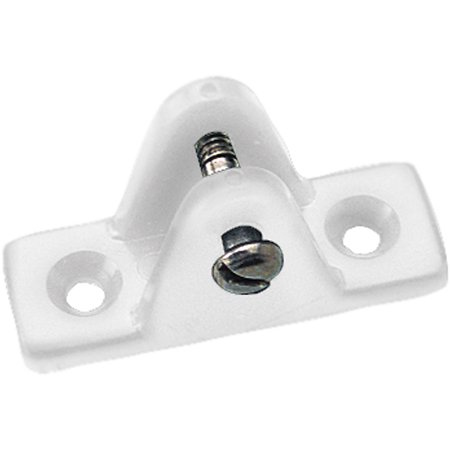 Deck Hinge, White - Pair