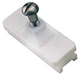 0.85 in. Side Track Mount Hinge, White