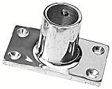 90 deg 0.87 in. OD Rectangle Base Fastener, Satin