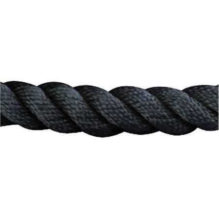 0.87 in. x 20 ft. Twisted Nylon Dock Line, Black