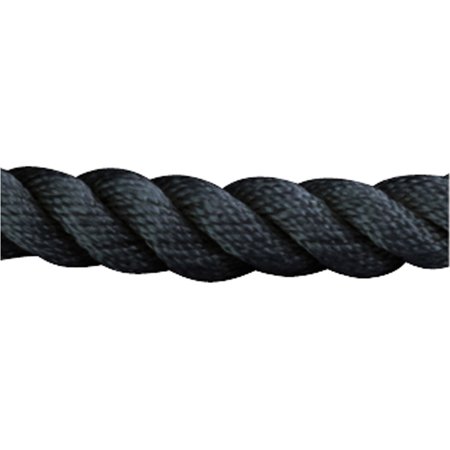 0.37 in. x 10 ft. Twisted Nylon Dock Line, Black