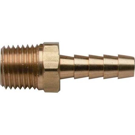 033405-10 0.25 in. Brass Fuel Line Hose Barb