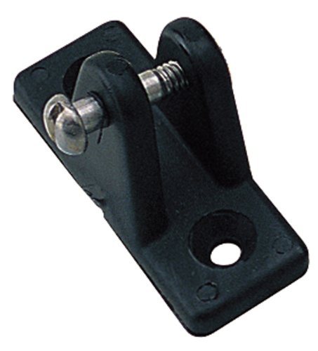 273230-1 0.87 in. Angled Line Deck Hinge, Black