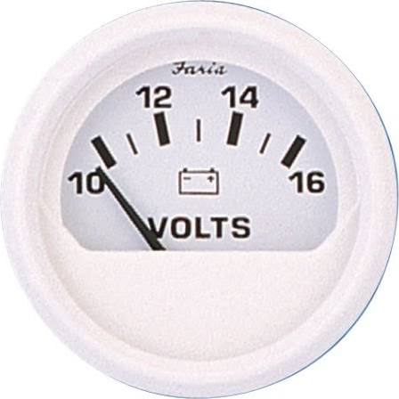 Picture of Faria 13120 Dress White Instruments Voltmeter
