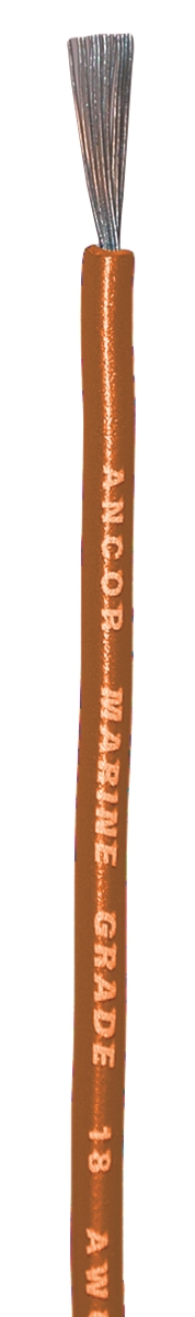 AFI 102510 100 ft. 16 Awg 1 mm Tinned Copper Primary Wire - Orange