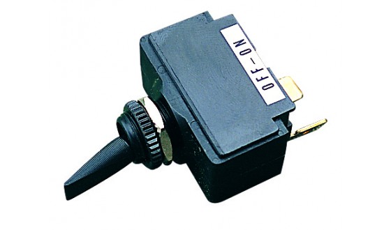 420108-1 0.37 x 0.5 in. 15A 12V Line Toggle Switch - On, Off & On