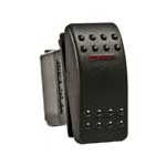 RK19440-1 20A 12V SPST Illuminated Rocker Switches - On & Off