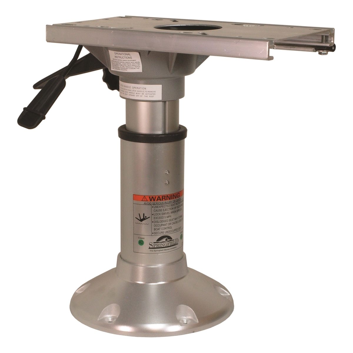 Springfield 10" - 12" Adjustable Heavy-Duty Mainstay Adjustable Package with Slide | For Boats | by West Marine
