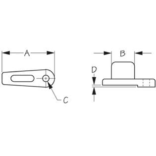 Sea-Dog 3004.7317 324180-1 Windshield Latch - Thumb Latch
