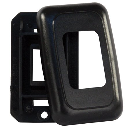 0305.1229 Single Switch Base & Face Plate, Black