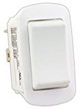 Water Resistant Momentary On-Off Momentary on Reversing Switch, White
