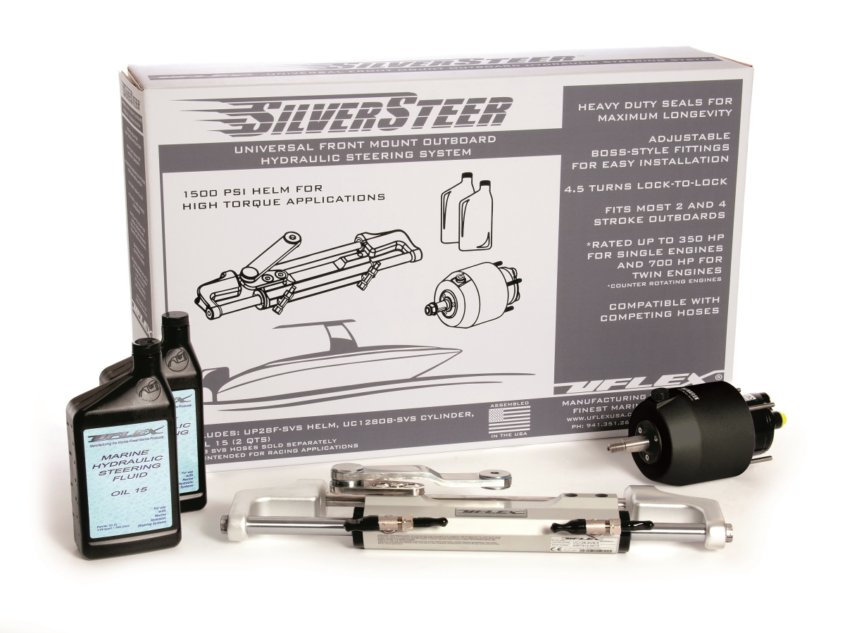SILVERSTEER1.0B Silversteer 1.0 Hydraulic Outboard Steering System