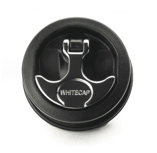 Whitecap T-Handle Surface Mount Latch, Black/Chrome | by West Marine