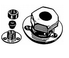 3007.0088 1 x 0.31 in. Brass Cable Outlet