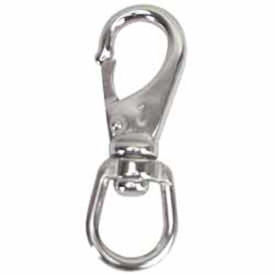 Zamac Swivel Eye Boat Snap Freshwater, Chrome Plated