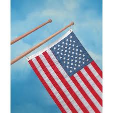 Whitecap Teak Flag Pole, 18"L, 3/4" Base Diameter in Grey