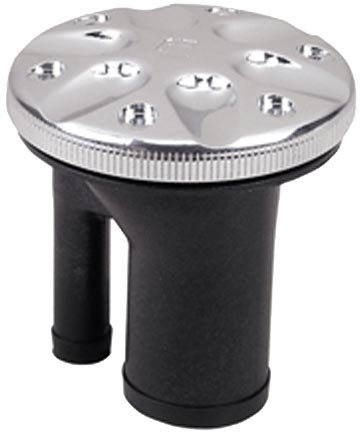 0591DPGCHR Chrome Straight Neck Marine Vented Fill for 1.5 in. Hose