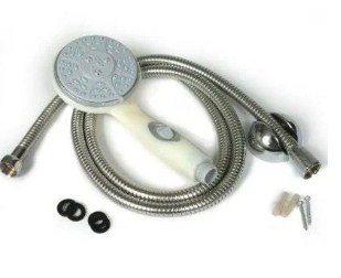 Picture of Camco 1208.2762 60 in. Hand Held Shower with Hose for Exterior Shower Kit, White