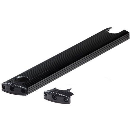 BLACK ALUMINUM TREAD (EASY REPLACEMENT) W/END CAPS & SCREWS
