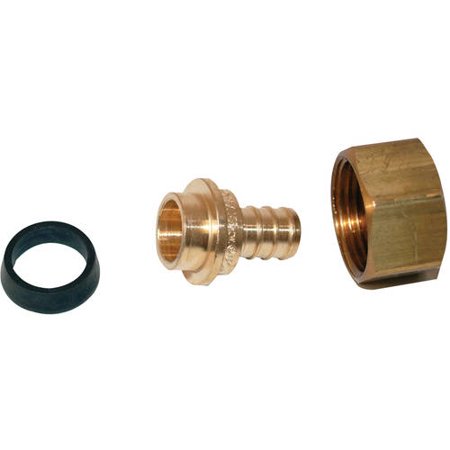 0.5 in. Barb x 0.5 in. FPT Brass Connection