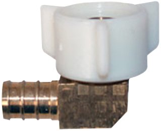 0.5 x 0.5 in. FPT Cone Barb Connector Brass Swivel Elbow