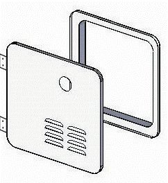 Girard RV Water Heater Door Installation Kit, 6-Gallon (Suburban), Polar White | Camping World