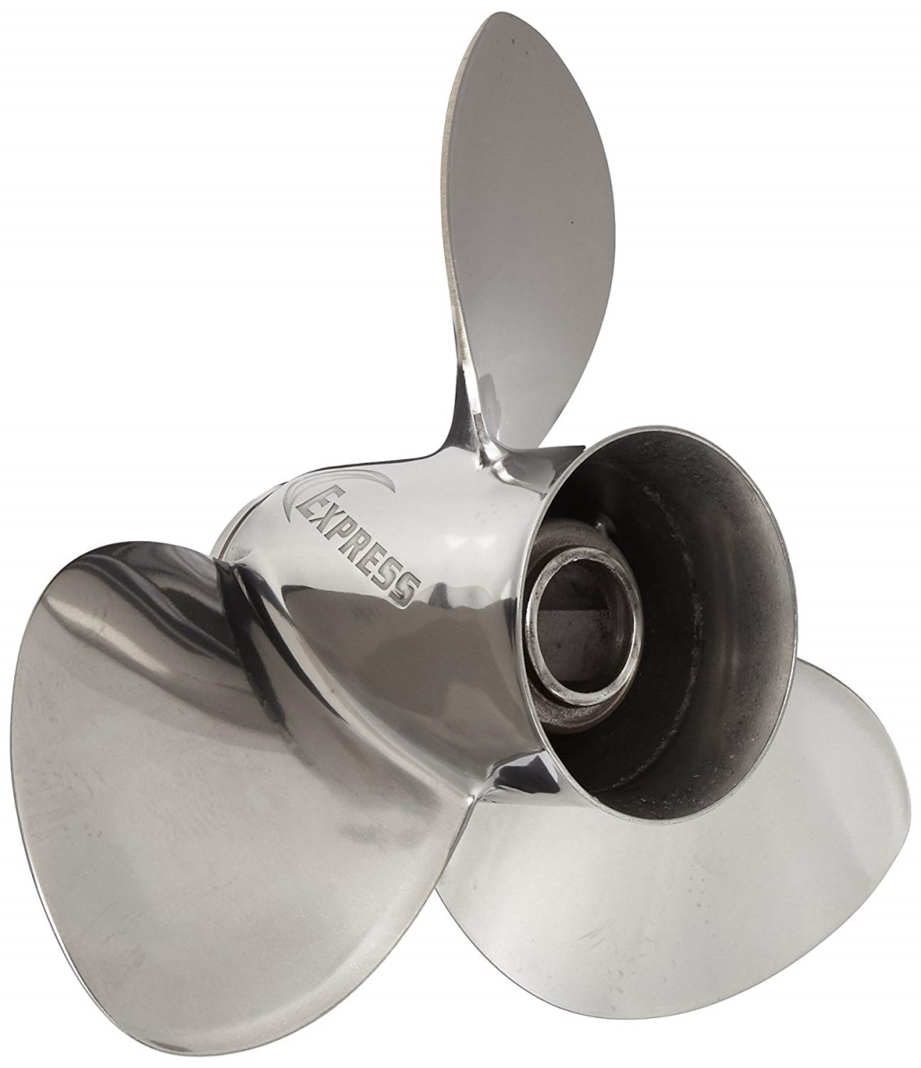 3004.9577 15.6 x 25 in. Pro Express OS 3BL Right Handle Stainless Steel Boat Propeller