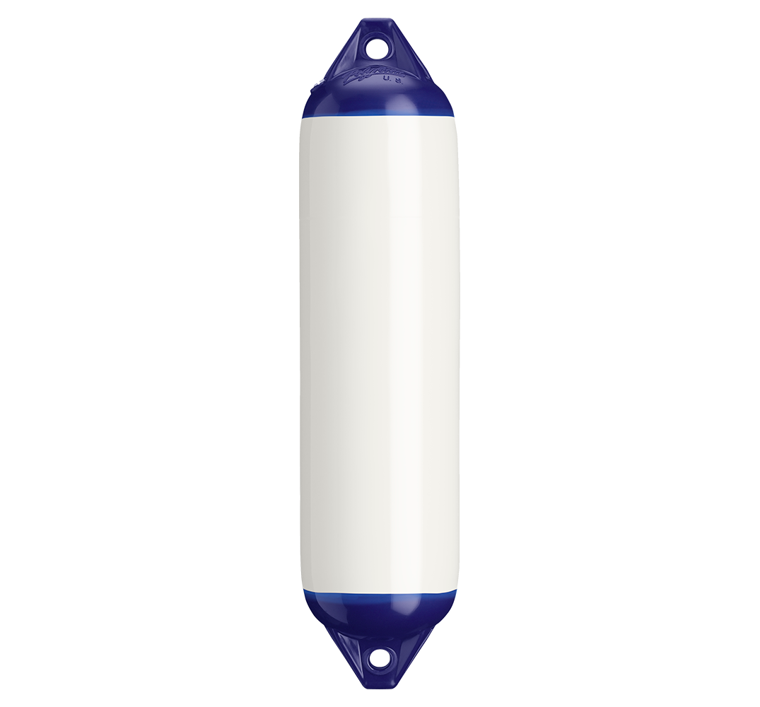 6 x 24 in. F-Series Boat Fender, White
