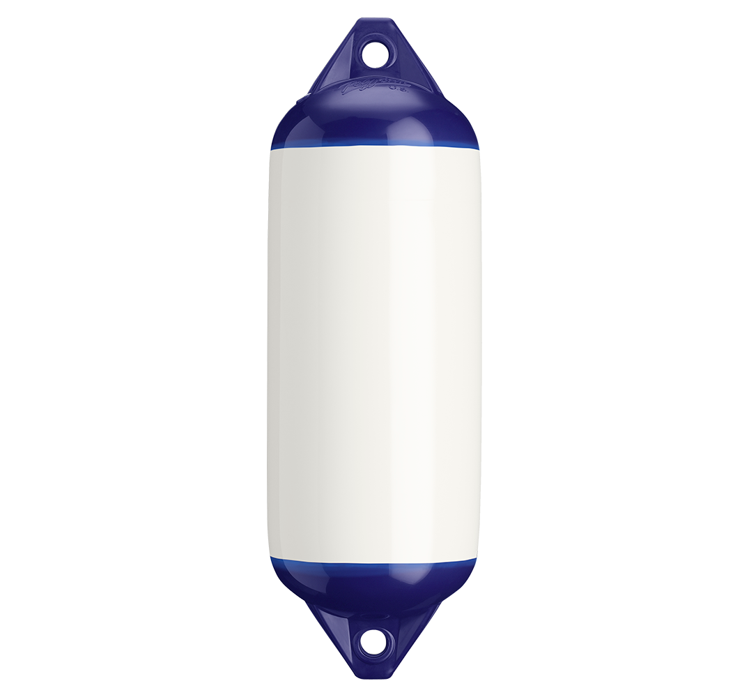 8.2 x 25 in. F-Series Boat Fender, White