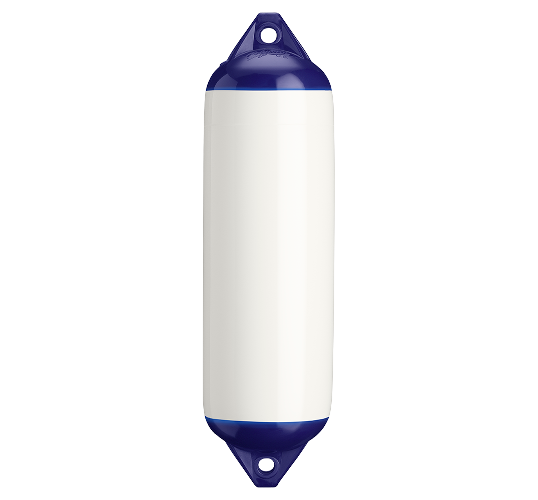 8.2 x 30 in. F-Series Boat Fender, White