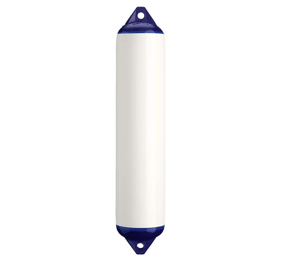 8.5 x 40.5 in. F-Series Boat Fender, White