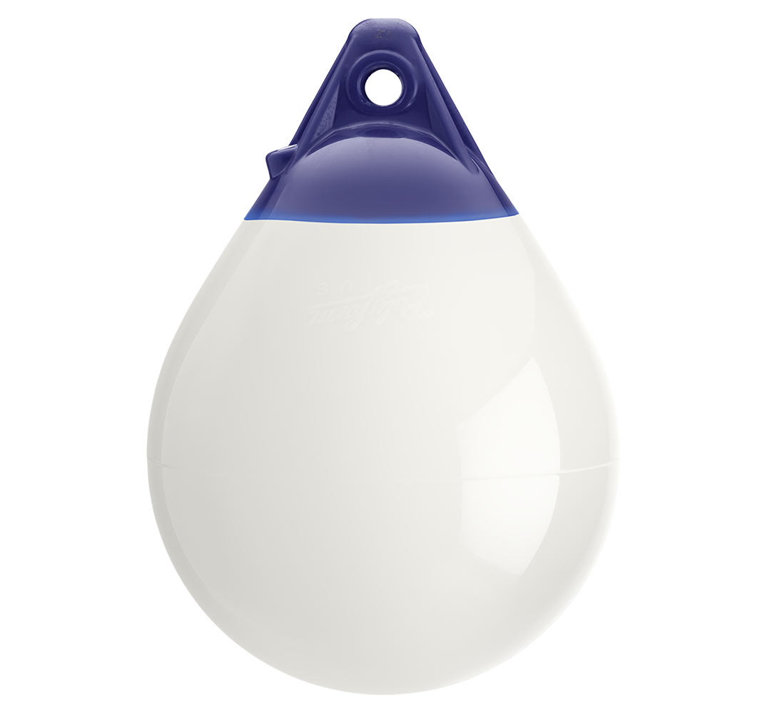 3006.4978 13.5 in. CM-2 Series White Stripe Buoy with Good Iron
