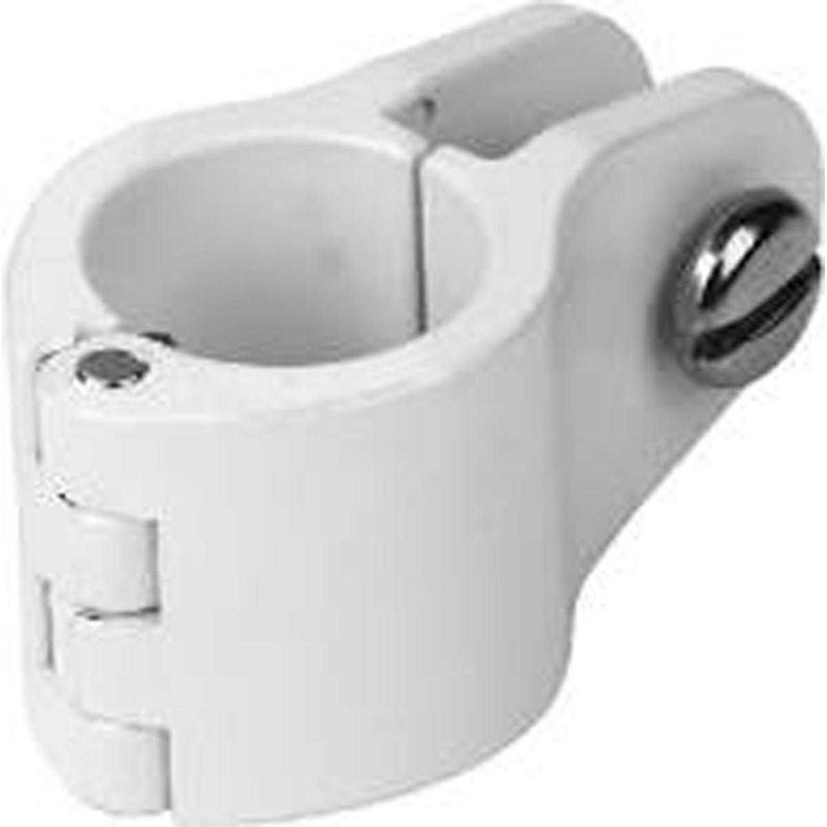 0.87 in. 273163-1 Hinged Jaw Slide Fitting with Bolt, White