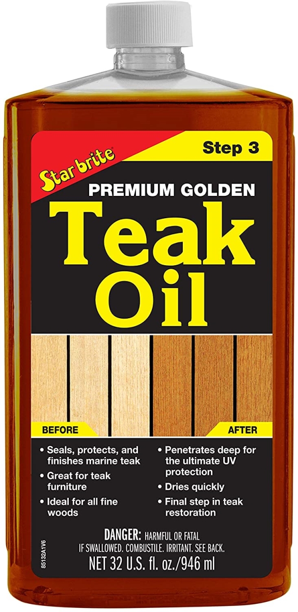 32 oz 085132 Step 3 Premium Golden Teak Oil -  Star Brite, ST380474