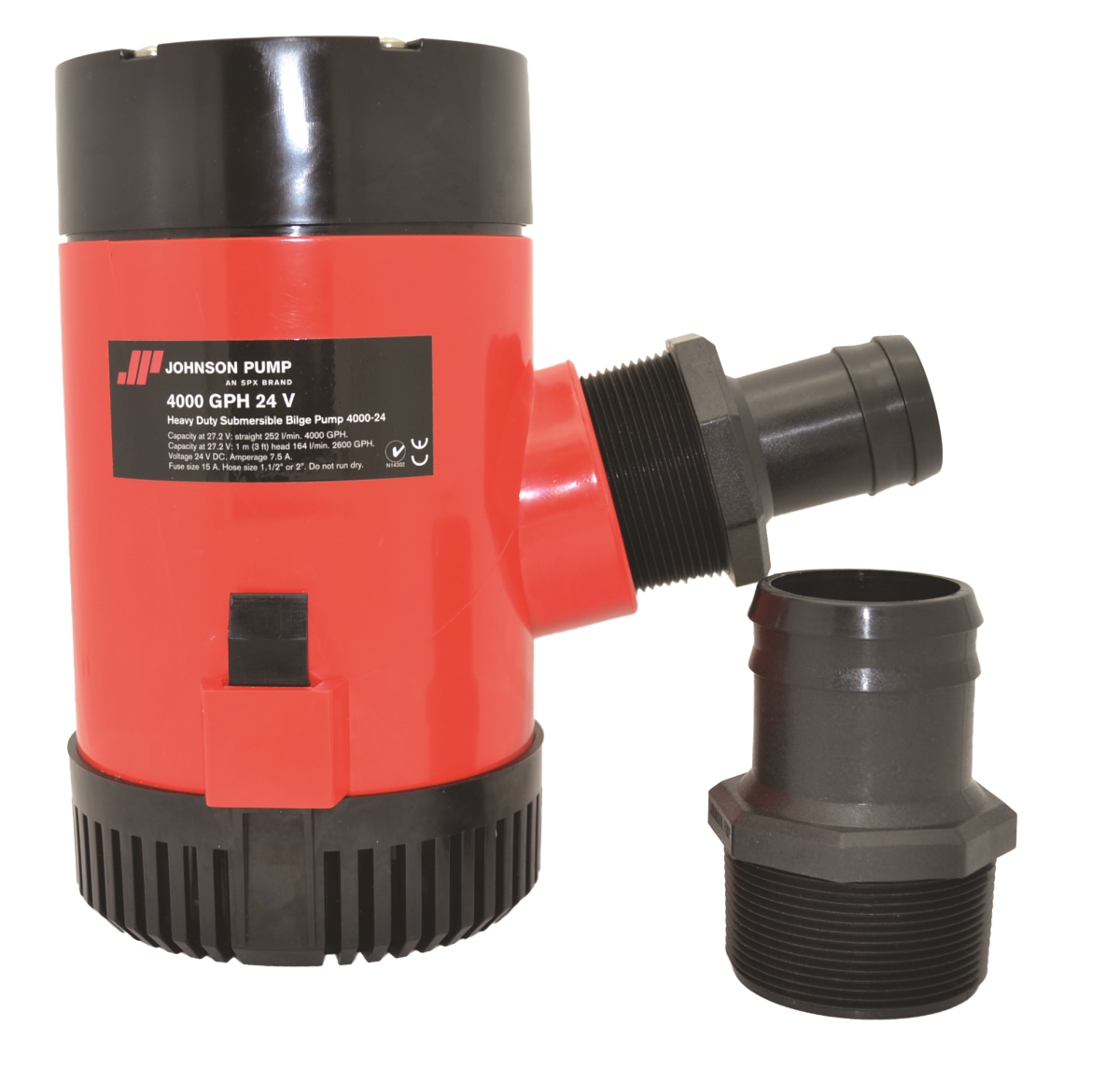 Johnson Pump Bilge Pump, Submersible; 4000 Gallon Per Hour | ABS Plastic | Camping World