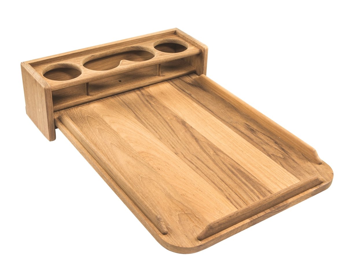 Picture of Whitecap 3007.0992 0.87 in. 61394 Teak Removable Cockpit Table with Four Drink Holder