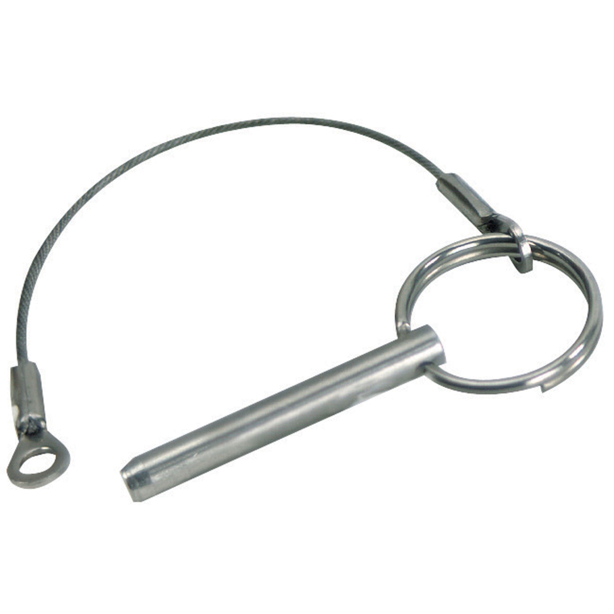 Whitecap Industries 3003.6395 S-1019C Stainless Steel Quick Release Pin with Lanyard & Tab