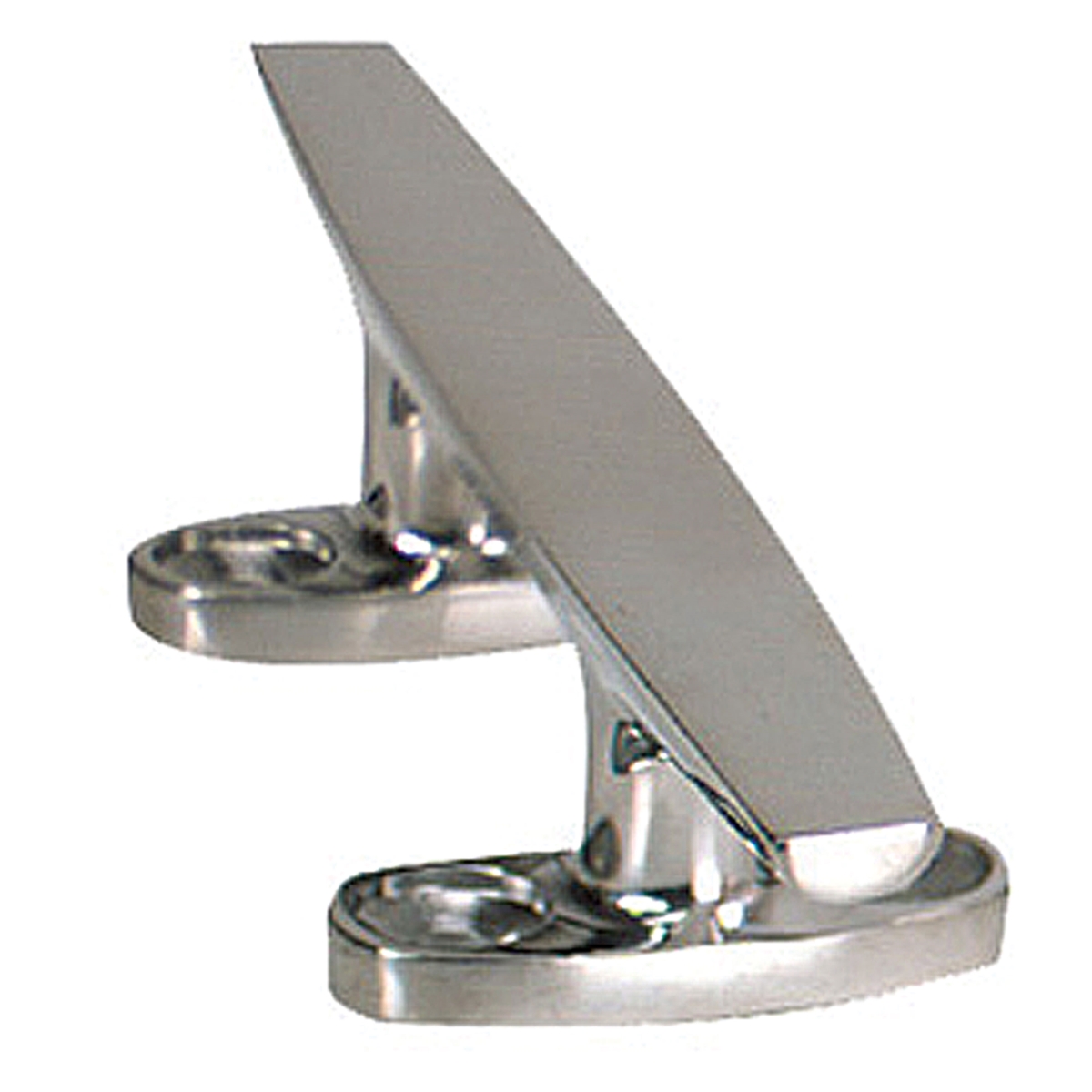 S-1445C Chrome Plated Zamac Hollow Base Cleat - 6 in. White