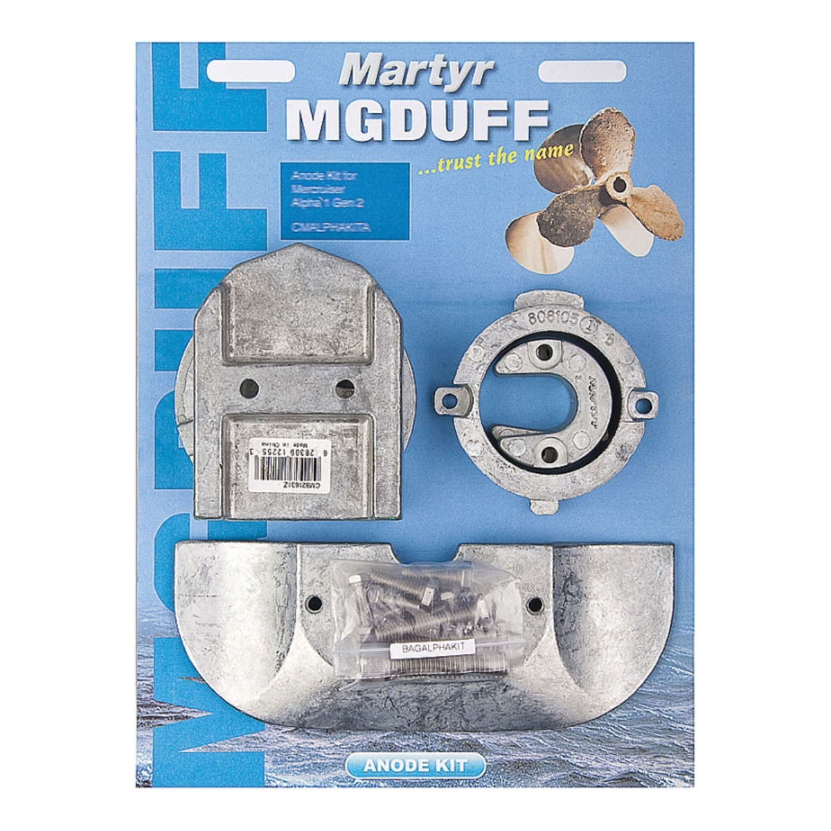Martyr 3005.2788 CMALPHAKITM Magnesium Anode Kit for Mercury Alpha I Generation I 1991 to Present