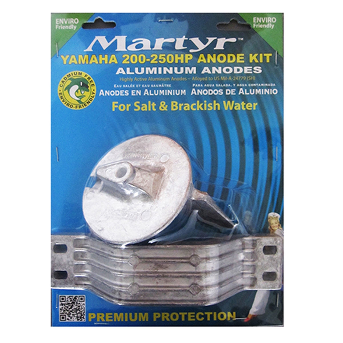 Picture of Martyr 3005.2758 CMY200250KITA Aluminum Anode Kit for Yamaha 200 - 250 HP
