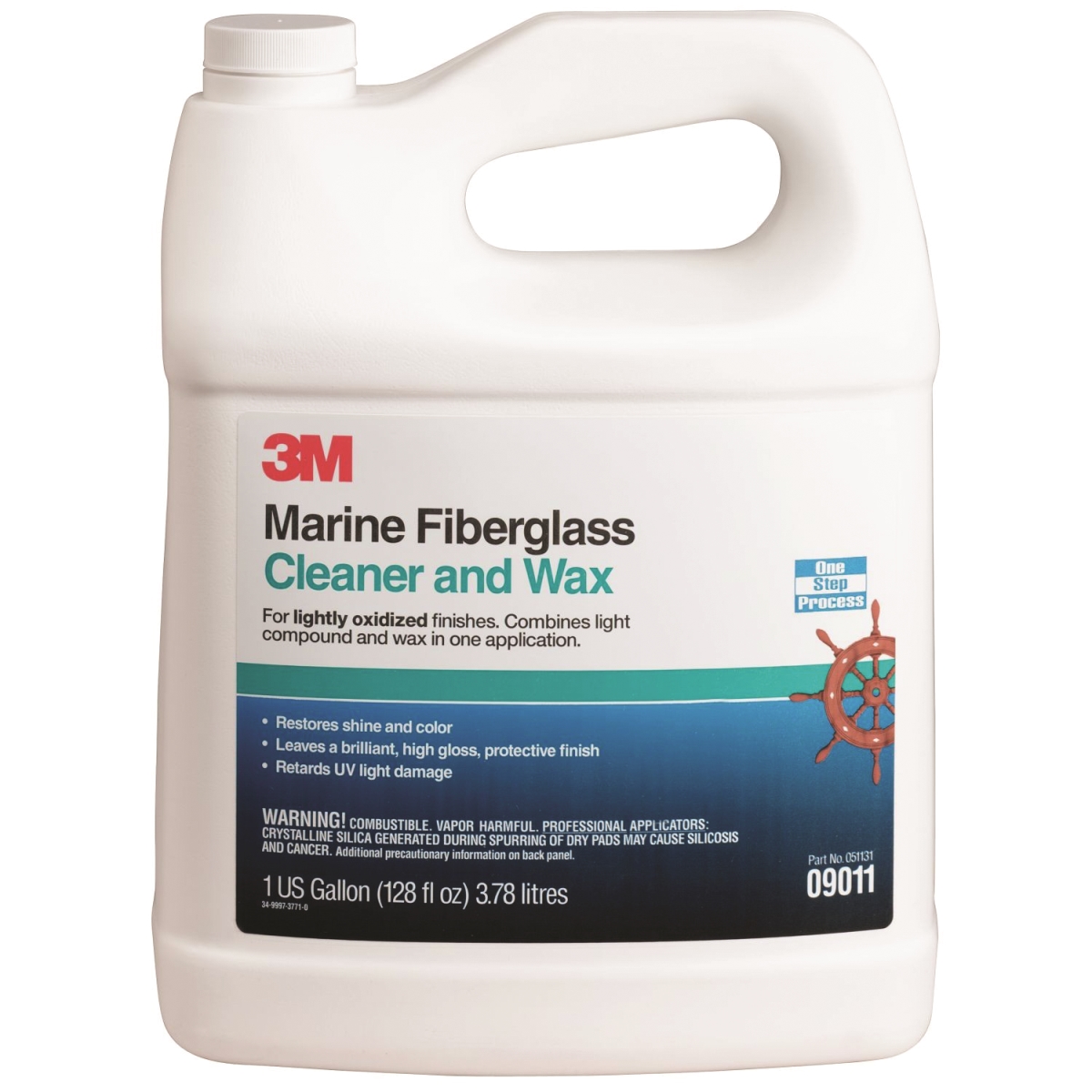 Picture of 3M 9011 Marine Cleaner & Wax&#44; 1 Gallon