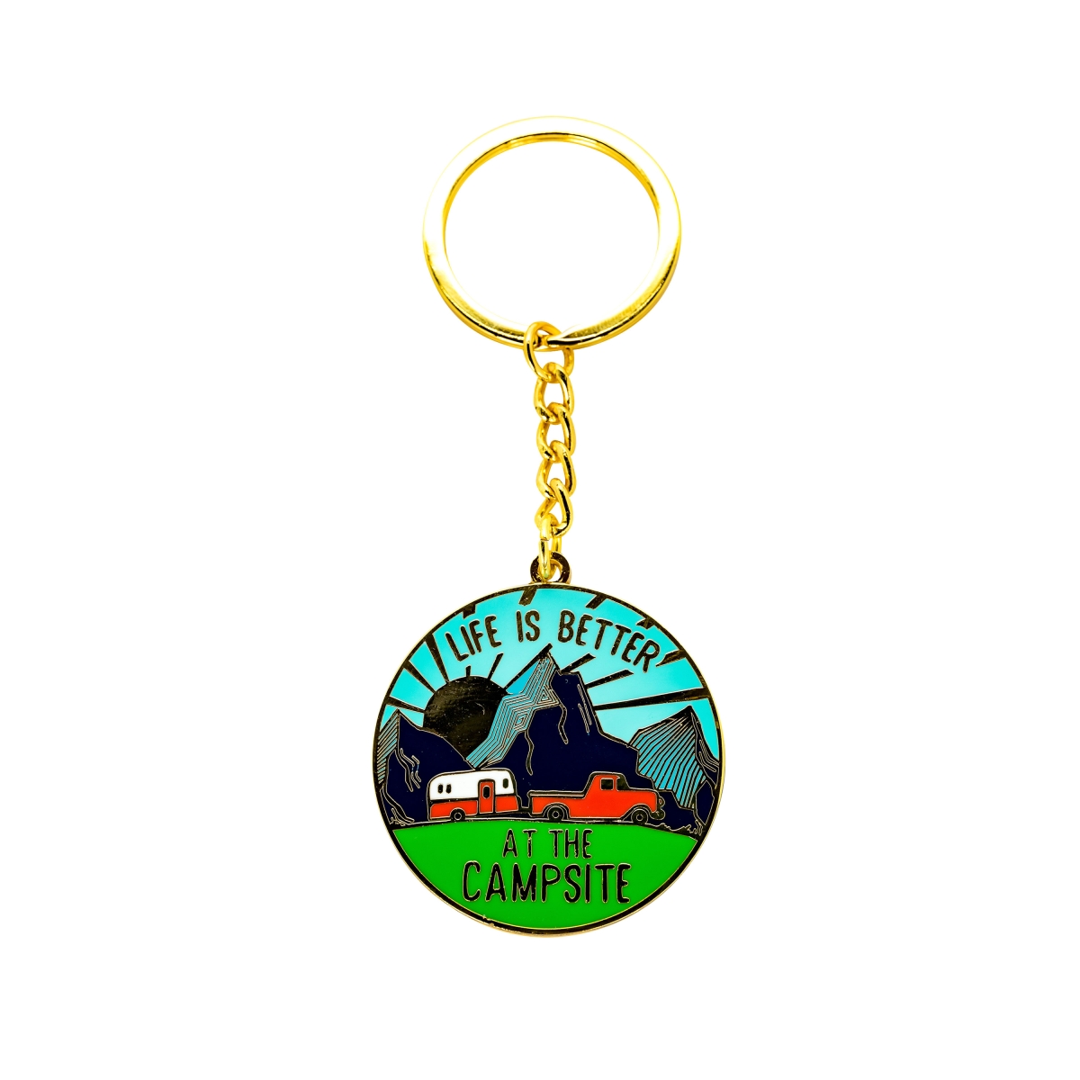 Picture of Camco 9126.3289 Life is Better at the Campsite Sunrise Keychain