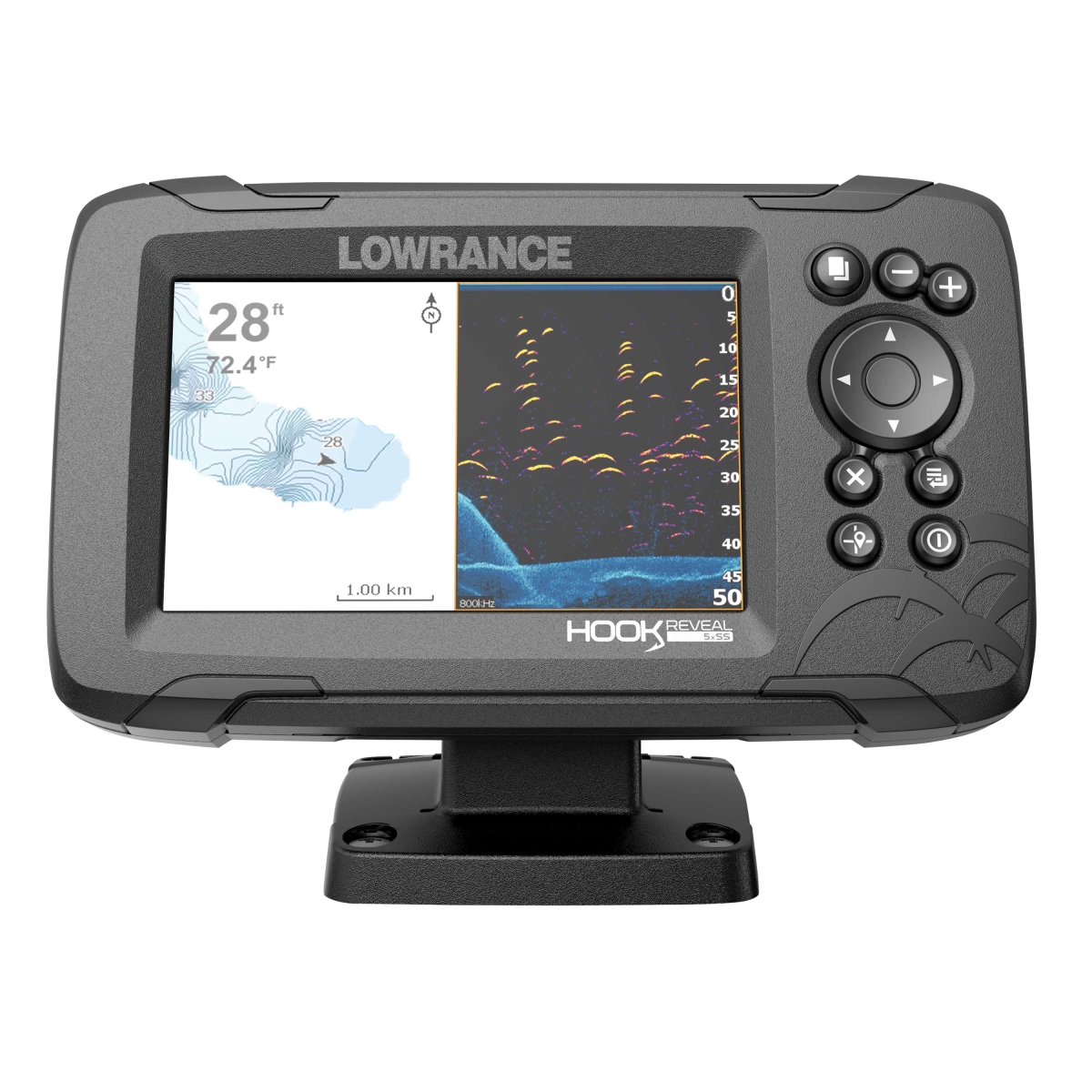 Lowrance HOOK Reveal SplitShot Fish Finder - CHIRP, DownScan, GPS Plotter - 5in -  000-15503-001