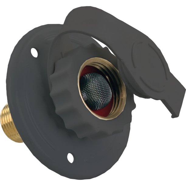 1208.1205 City MPT Water Flange, Black