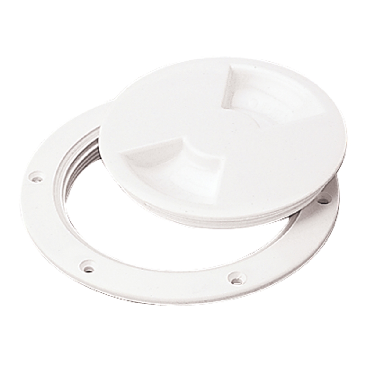 Sea-Dog 3004.3894 6.5 in. Screw Out Deck Plate, White