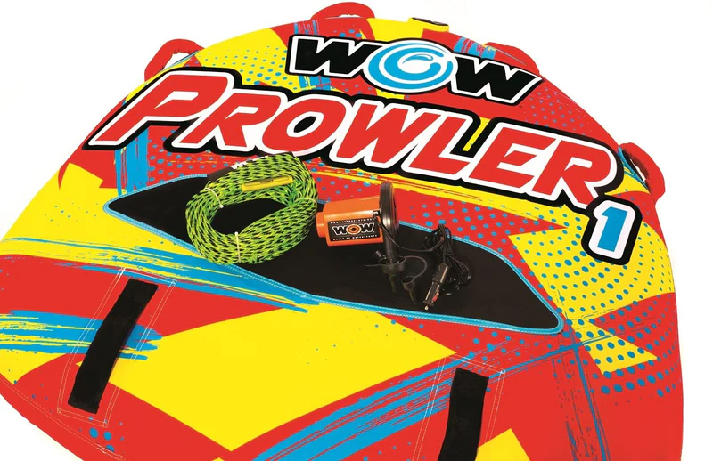 Picture of WOW Watersports 3005.8409 Prowler 1 Person Towable Starter Kit with Pump & Tow Rope