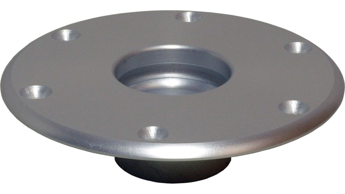 2.87 in. Aluminum 3660107 Table Base, Anodized