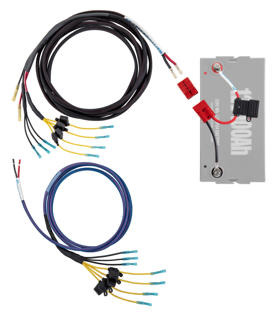 Camping World Connect Ease 12-Volt Graph Power 19'-22' Console Boat Wiring Kit, Lithium Compatible