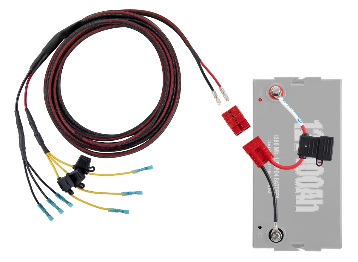 Camping World Connect Ease 12-Volt Graph Power 10' Tiller Model Wiring Kit, Lithium Compatible