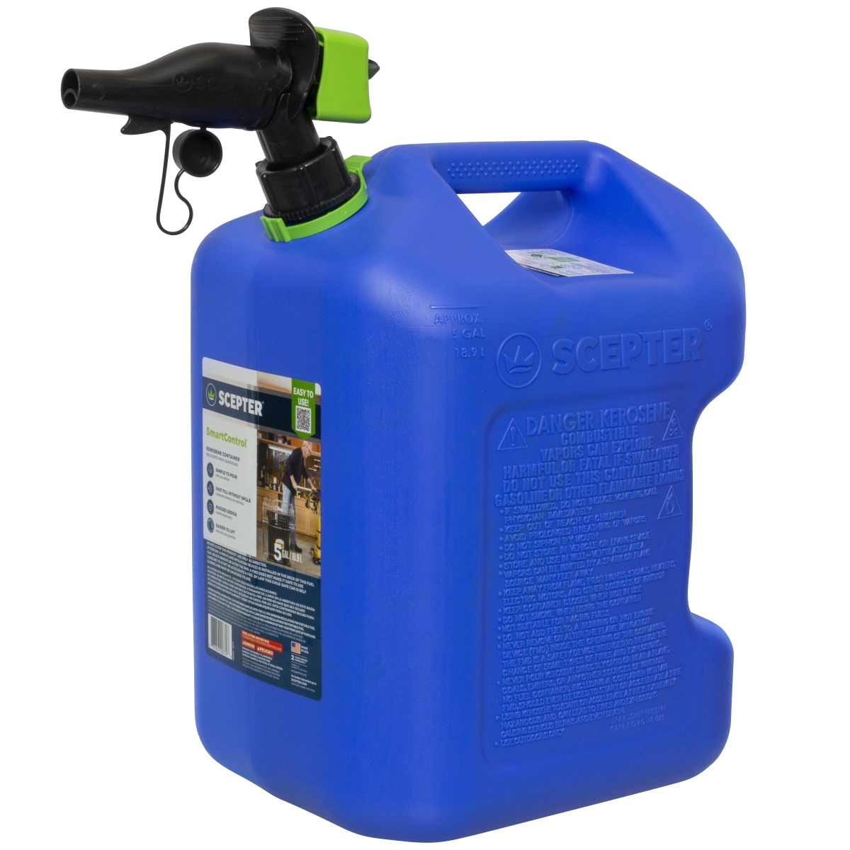 3004.1587 5 gal FSCK571 Smart Control Kerosene Can with Rear Handle